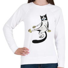 PRINTFASHION babett - Női pulóver - Fehér női pulóver, kardigán