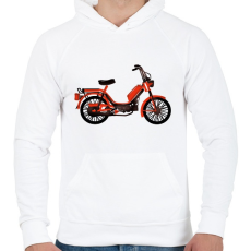 PRINTFASHION babetta - Férfi kapucnis pulóver - Fehér
