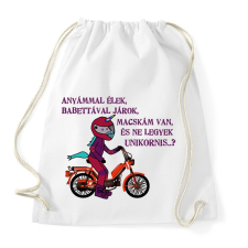 PRINTFASHION babettaunikornissz - Sportzsák, Tornazsák - Fehér tornazsák