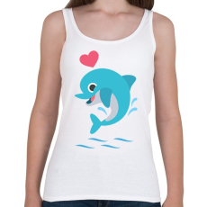 PRINTFASHION Baby Delfin - Női atléta - Fehér