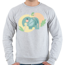 PRINTFASHION Baby Elefánt - Férfi pulóver - Sport szürke férfi pulóver, kardigán