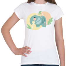 PRINTFASHION Baby Elefánt - Női póló - Fehér női póló