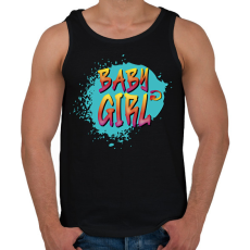 PRINTFASHION Baby girl - Férfi atléta - Fekete