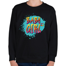 PRINTFASHION Baby girl - Gyerek pulóver - Fekete gyerek pulóver, kardigán