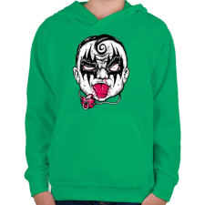 PRINTFASHION Baby hardrock - Gyerek kapucnis pulóver - Zöld gyerek pulóver, kardigán