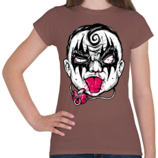 PRINTFASHION Baby hardrock - Női póló - Mogyoróbarna