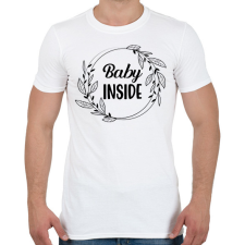 PRINTFASHION Baby inside - Black - Férfi póló - Fehér férfi póló