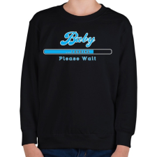 PRINTFASHION baby-loading-blue-white - Gyerek pulóver - Fekete gyerek pulóver, kardigán