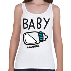 PRINTFASHION Baby loading - Női atléta - Fehér