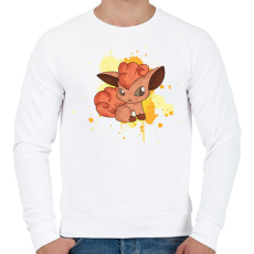 PRINTFASHION Baby Vulpix - Férfi pulóver - Fehér