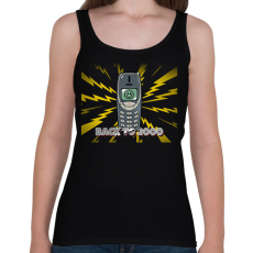 PRINTFASHION BACK TO 2000 - Női atléta - Fekete