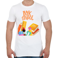 PRINTFASHION Back to school! - Férfi póló - Fehér