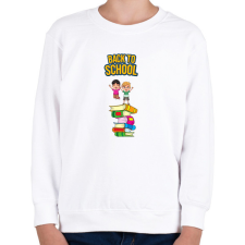 PRINTFASHION Back to school - Gyerek pulóver - Fehér gyerek pulóver, kardigán