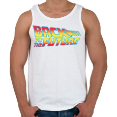 PRINTFASHION Back To The Future - Férfi atléta - Fehér