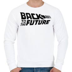 PRINTFASHION Back to the future - Férfi pulóver - Fehér