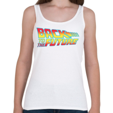 PRINTFASHION Back To The Future - Női atléta - Fehér női trikó