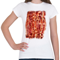 PRINTFASHION Bacon - Női póló - Fehér