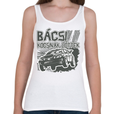 PRINTFASHION Bácsi kocsinak lőttek - Női atléta - Fehér női trikó