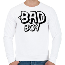 PRINTFASHION bad boy - Férfi pulóver - Fehér férfi pulóver, kardigán