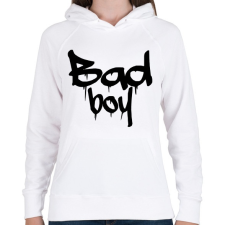 PRINTFASHION bad boys 2 - Női kapucnis pulóver - Fehér női pulóver, kardigán