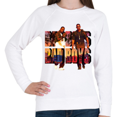 PRINTFASHION BAD BOYS BAD BOYS - Női pulóver - Fehér