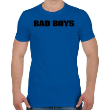 PRINTFASHION BAD BOYS - Férfi póló - Királykék férfi póló