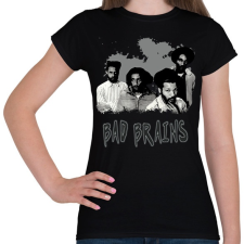 PRINTFASHION BAD BRAINS-GRAY - Női póló - Fekete női póló