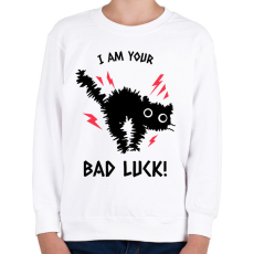 PRINTFASHION bad luck - Gyerek pulóver - Fehér
