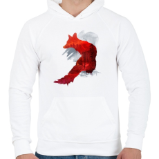 PRINTFASHION Bad memories - Férfi kapucnis pulóver - Fehér