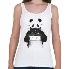 PRINTFASHION Bad panda - Női atléta - Fehér
