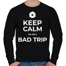 PRINTFASHION BAD TRIP - Férfi pulóver - Fekete