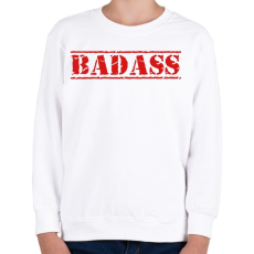 PRINTFASHION Badass - Gyerek pulóver - Fehér