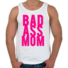 PRINTFASHION Badass moms - Férfi atléta - Fehér