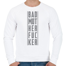 PRINTFASHION BadMotherfucker - Férfi pulóver - Fehér férfi pulóver, kardigán