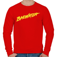 PRINTFASHION BAEwatch - Férfi pulóver - Piros