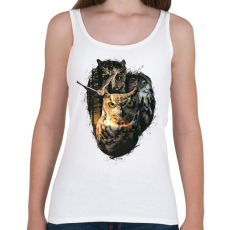 PRINTFASHION Baglyok - Női atléta - Fehér