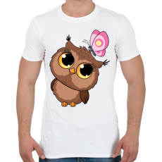 PRINTFASHION bagoly - Férfi póló - Fehér