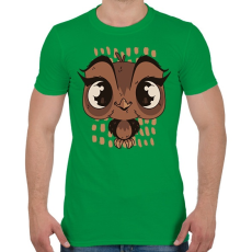 PRINTFASHION Bagoly - Férfi póló - Zöld