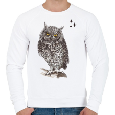 PRINTFASHION bagoly - Férfi pulóver - Fehér női pulóver, kardigán