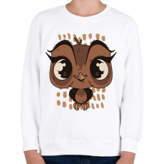 PRINTFASHION Bagoly - Gyerek pulóver - Fehér