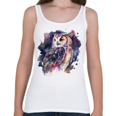 PRINTFASHION Bagoly  - Női atléta - Fehér