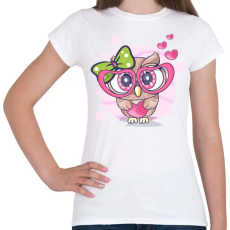PRINTFASHION Bagoly  - Női póló - Fehér