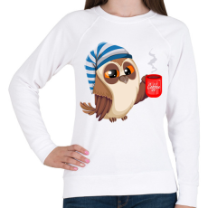 PRINTFASHION Bagoly  - Női pulóver - Fehér