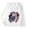 PRINTFASHION Bagoly  - Sportzsák, Tornazsák - Fehér