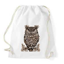PRINTFASHION Bagoly  - Sportzsák, Tornazsák - Fehér tornazsák