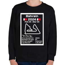 PRINTFASHION Bahrain grand prix - Gyerek pulóver - Fekete
