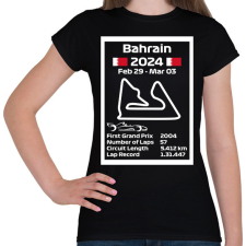 PRINTFASHION Bahrain grand prix - Női póló - Fekete női póló