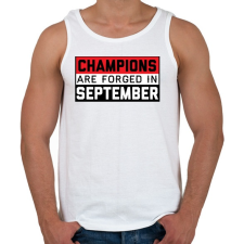 PRINTFASHION Bajnokok - Férfi atléta - Fehér atléta, trikó