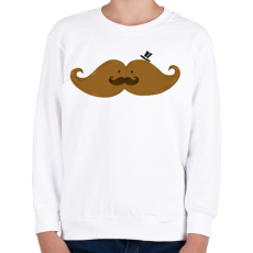 PRINTFASHION Bajszos bajusz - Gyerek pulóver - Fehér