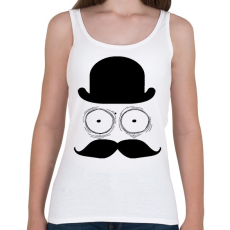 PRINTFASHION bajusz - Női atléta - Fehér